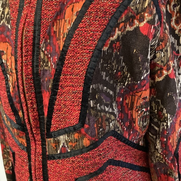 Berek linen appliqué jacket L - Picture 3 of 12